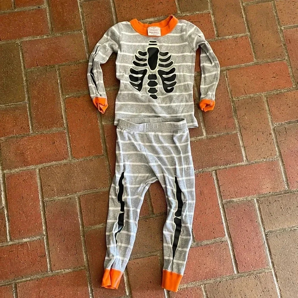 Hanna Andersson Skeleton‎ Halloween Jammies 3